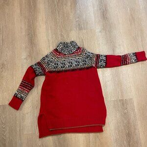 Moth by Anthropologie Red Turtleneck Sweater, Size - XS